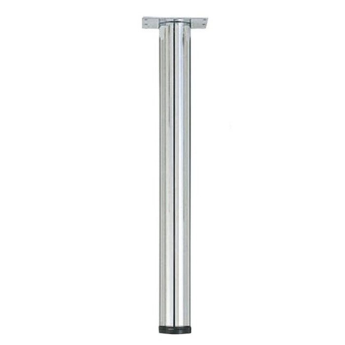 N-1000 SP-POLEスチールテーブル脚 天板Cタイプ φ60 H620mm クロームメッキ
