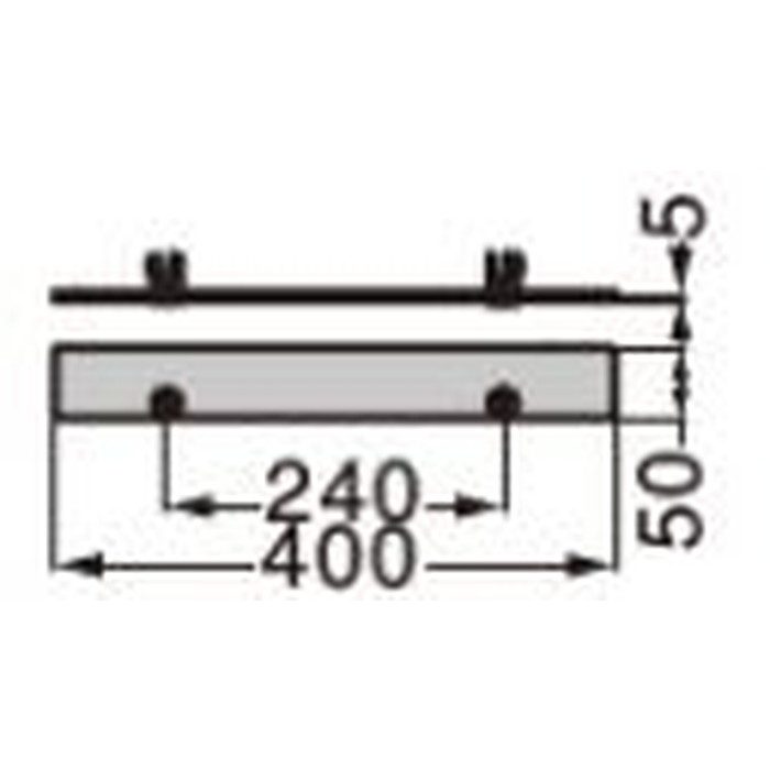 XLA-US02-S015 LAMP ユニットシェルフ Cタイプ ガラス棚 ころび止め