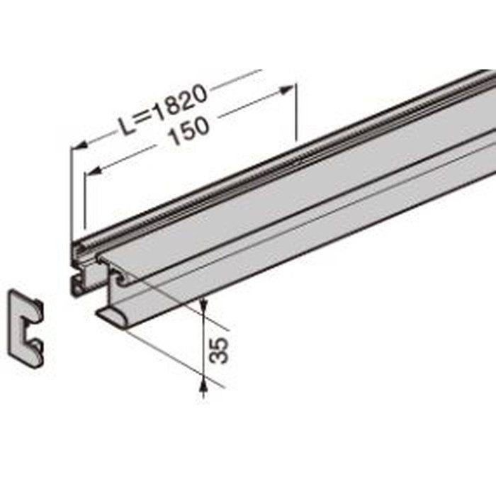 EX022-10 フルクス 部品 ベースパネル25 L1820mm ブラックアルマイト処理マット調【セール開催中】