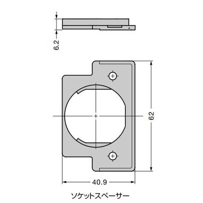 GH-360FP-SN LAMP ガラス扉用フェイスプレート GH-360FP型 サテンニッケルめっき