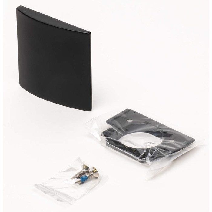 GH-J95FP-BL LAMP ガラス扉用フェイスプレート GH-J95FP型 重量用ワンタッチスライド丁番 J95用 塗装／ブラック