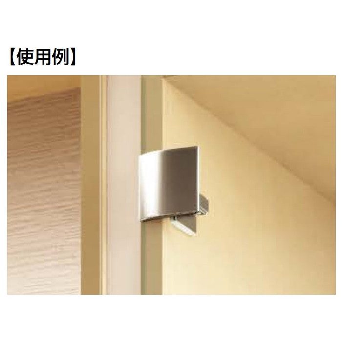 GH-J95FP-BL LAMP ガラス扉用フェイスプレート GH-J95FP型 重量用ワンタッチスライド丁番 J95用 塗装／ブラック