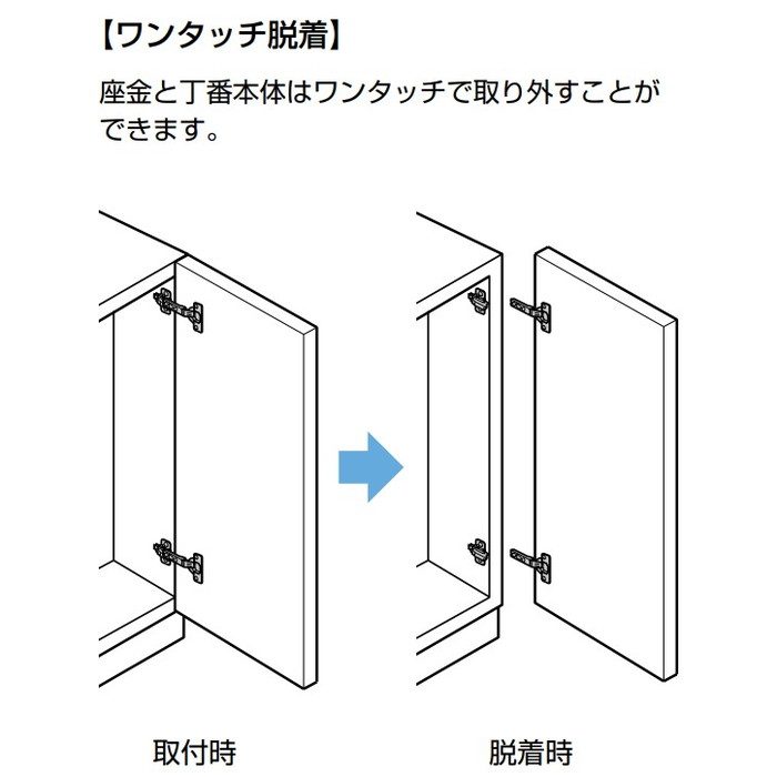 H95TSH-F LAMP 板金扉用トルクスライド丁番 PAT 本体 スライド丁番 ニッケルめっき