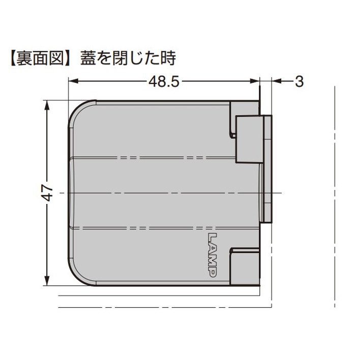 HG-JHM11-3BL LAMP ダンパーヒンジ HG-JHM11型 PAT.P 本体 対応モーメントN・m：0.2～0.29 ブラック 1セット（左右各1個）