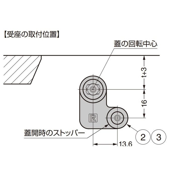 HG-JHM11-3BL LAMP ダンパーヒンジ HG-JHM11型 PAT.P 本体 対応モーメントN・m：0.2～0.29 ブラック 1セット（左右各1個）