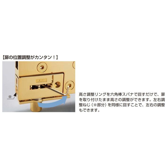 GS-GH50-GP LAMP ガラス丁番 GS-GH50型 インセット扉用 GS-Gシリーズ PAT 24K金めっき 2個入