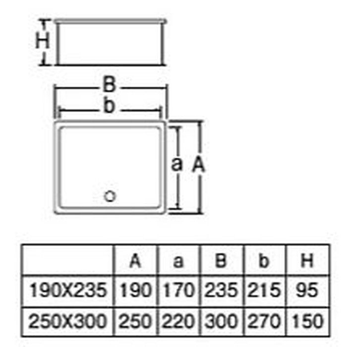 三栄 SANEI 散水栓ボックス(床面用) R81-5-250X300 - 造園用工具、資材