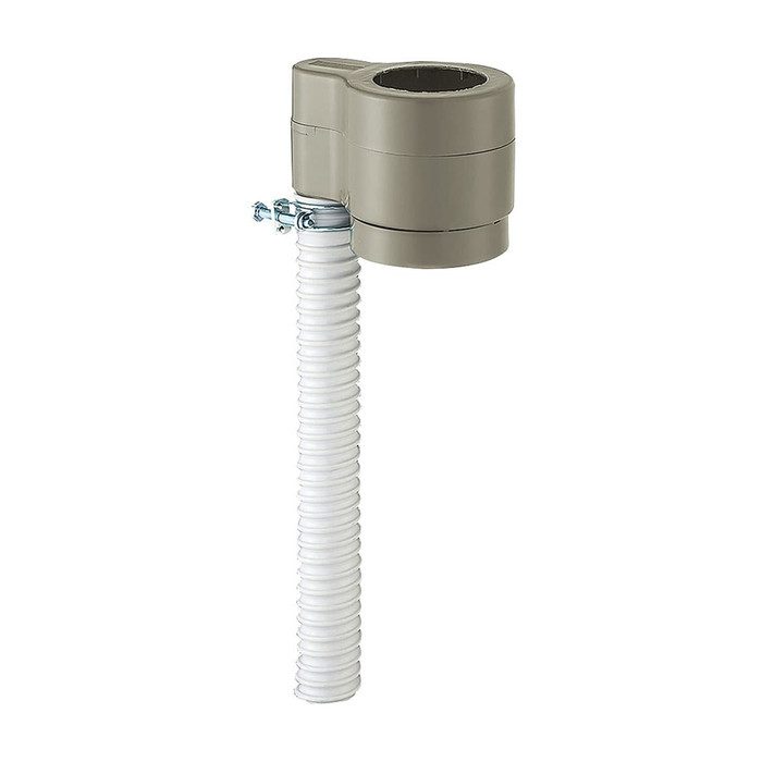 EC2012-2S-H 雨水取水器セット ワイヤバンド（D20-30）3個・ドレンホースφ30×400mm付 グレー