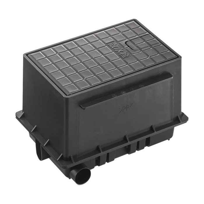 R81-93S-D 散水栓ボックスセット Y86V-13共用散水栓付 カギ付 黒