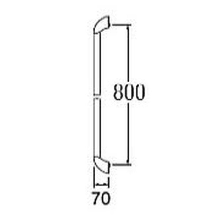 W5854S-800 手すり兼用スライドバー 4段階調整可能 シャワー掛具付 バーL800mm