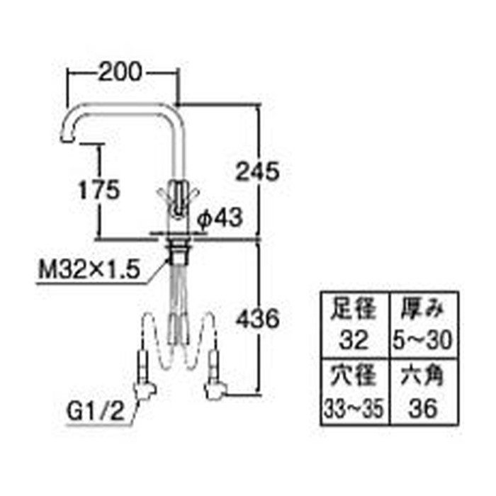 K87410JV-S-MDP-13 シングルワンホール混合栓 cye マットブラック