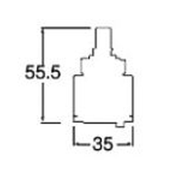PU101-160XT シングルレバー用カートリッジ シングルレバー混合栓専用