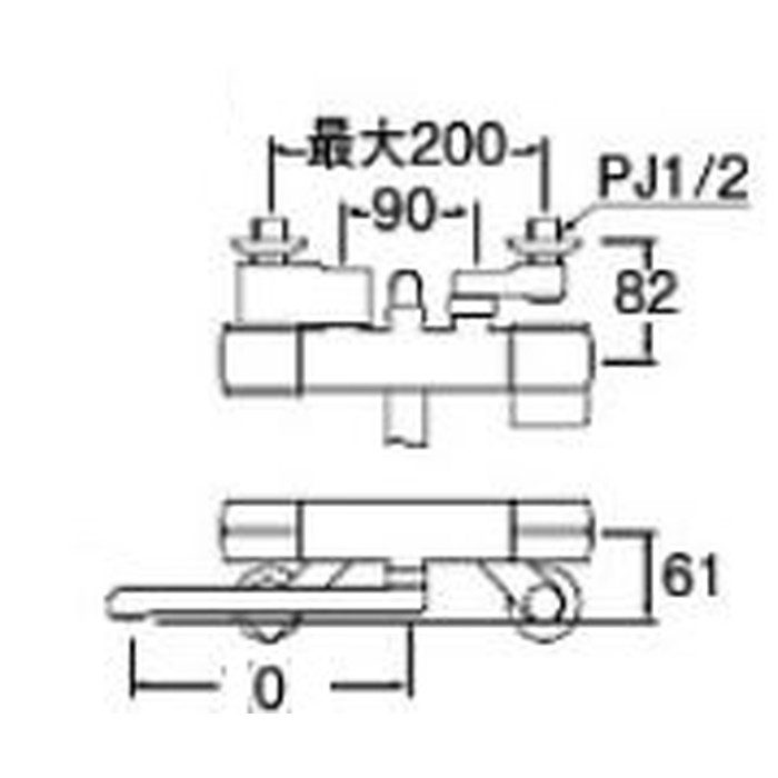 SK18C-S9LN サーモシャワー混合栓 パイプL0mm SANEI【アウンワークス通販】