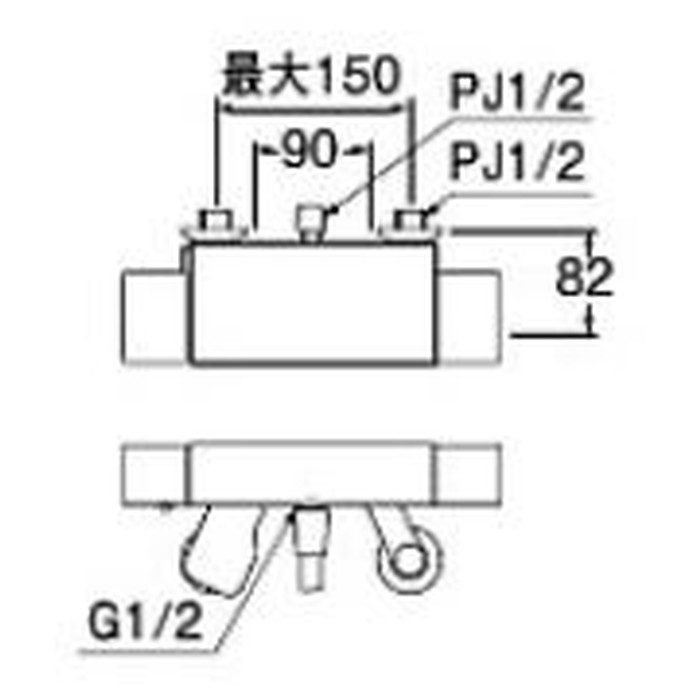 ☆決算特価商品☆ ∠三栄水栓/SANEI 水栓金具【SK18502A-9S】サーモ