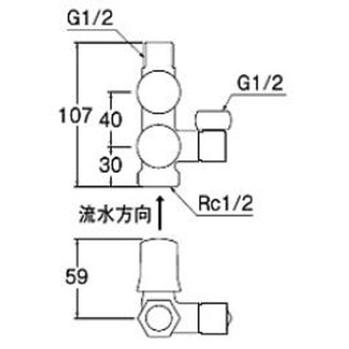 在庫僅少 スマートヘッダー［共用形］ SANEI スマートヘッダー[共用形