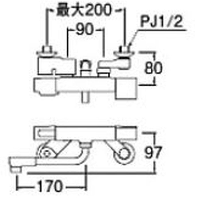 SK1811 サーモシャワー混合栓 環境配慮バルブ登録 SANEI【アウン