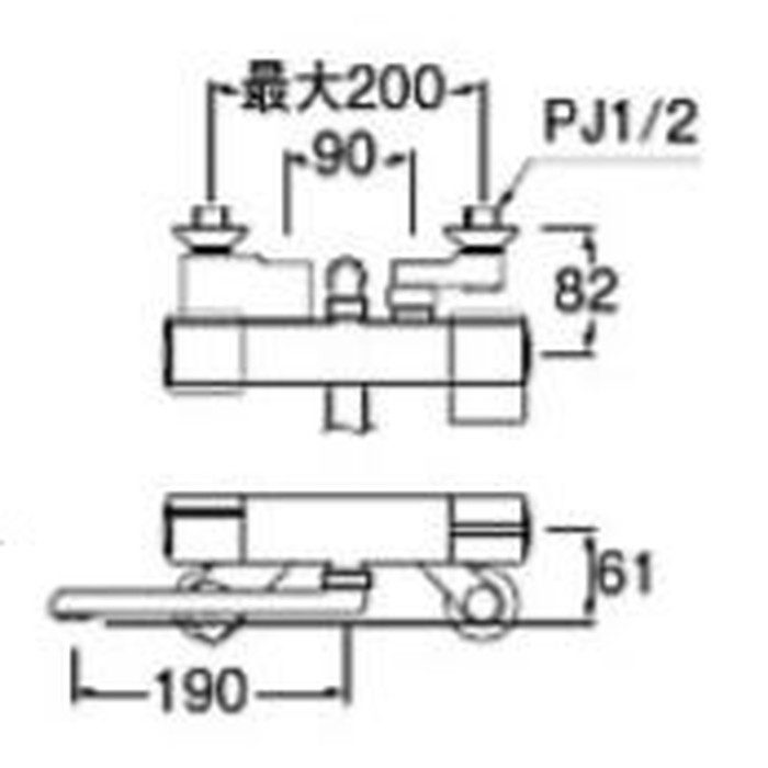 SK18CS76-13 サーモ混合栓 ウルトラファインバブル発生装置付 浄水切替