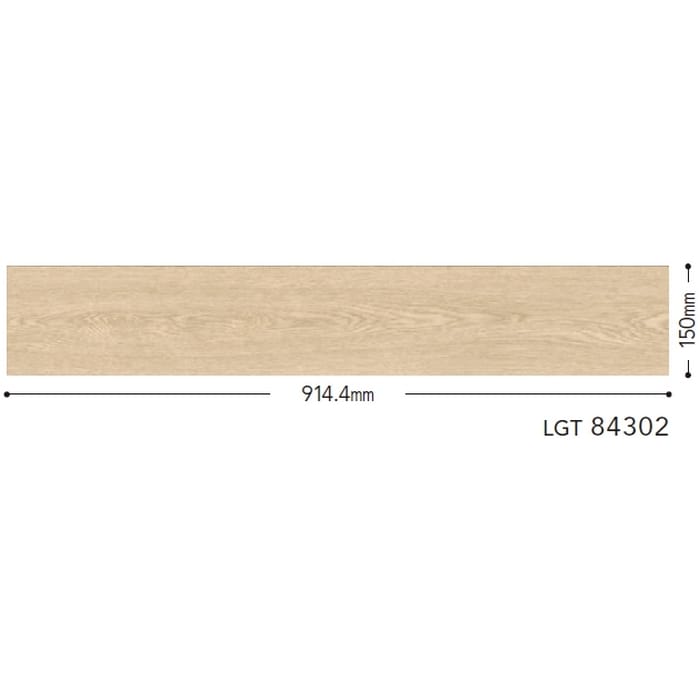 LGT-84303 レイグランタイル ウッド 150×914.4×5mm マルセルオーク 13枚入