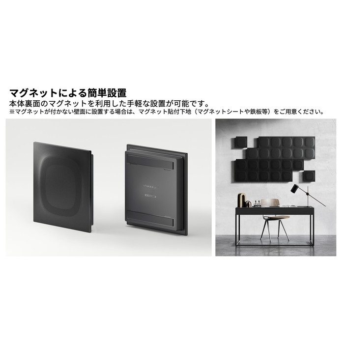 硬質吸音パネル iwasemi SQ-α ソフトグレイ 225mm×225mm×厚み34mm 15枚入