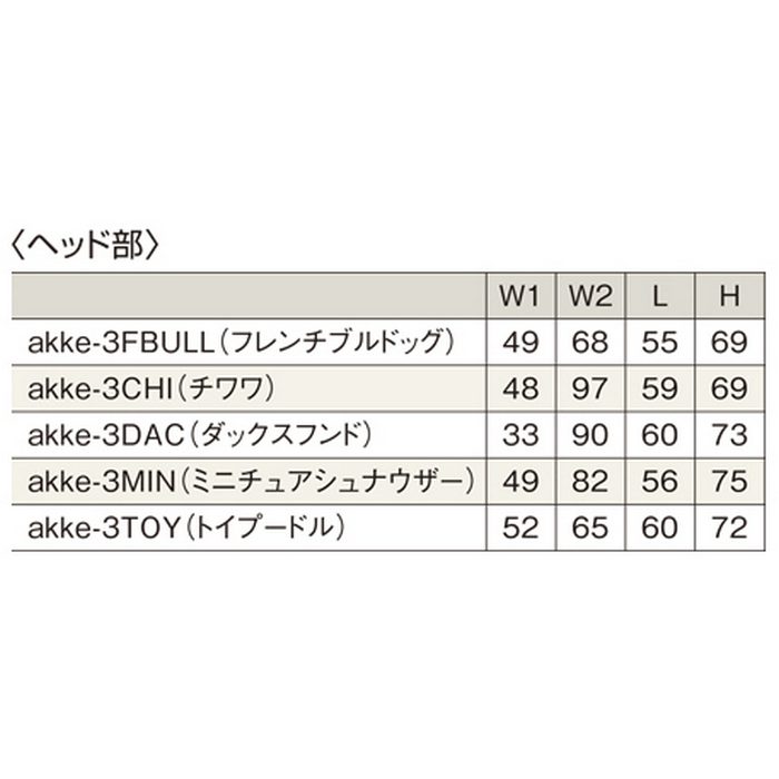 akke フック 3DAC-PADダックスフント 大型 肉球