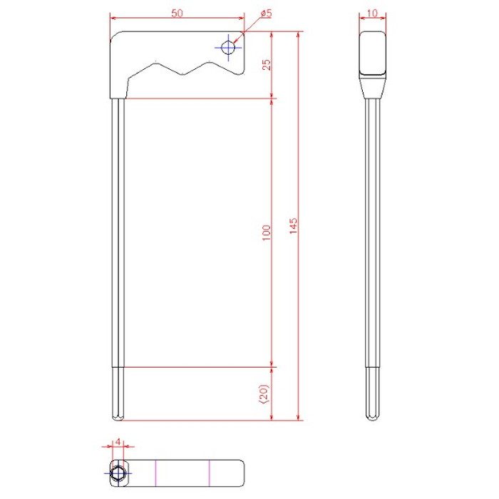 L-587HD-A クリアランスロック用 Aハンドル