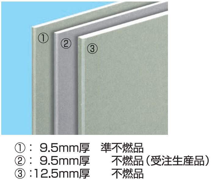 タイガー超軽量せっこう板 9.5mm 3×6版 ベベルエッジ ＜準不燃品＞