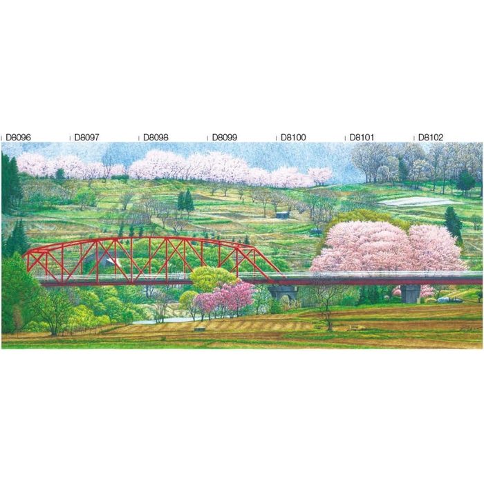D8101WE ウィル インクジェットプリント壁紙 デジタル・デコ 心の風景 かすみ桜 塩ビ石目 W90cm×H189cm