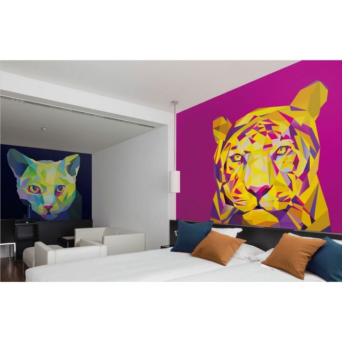 D8245TK ウィル インクジェットプリント壁紙 デジタル・デコ ラミナアニマルズ tiger 塩ビフラット W360cm×H270cm