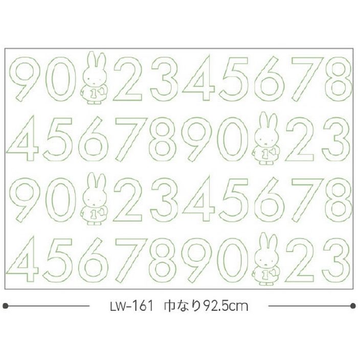 LW-161 ウィル 壁紙 miffy すうじ 巾92.5cm