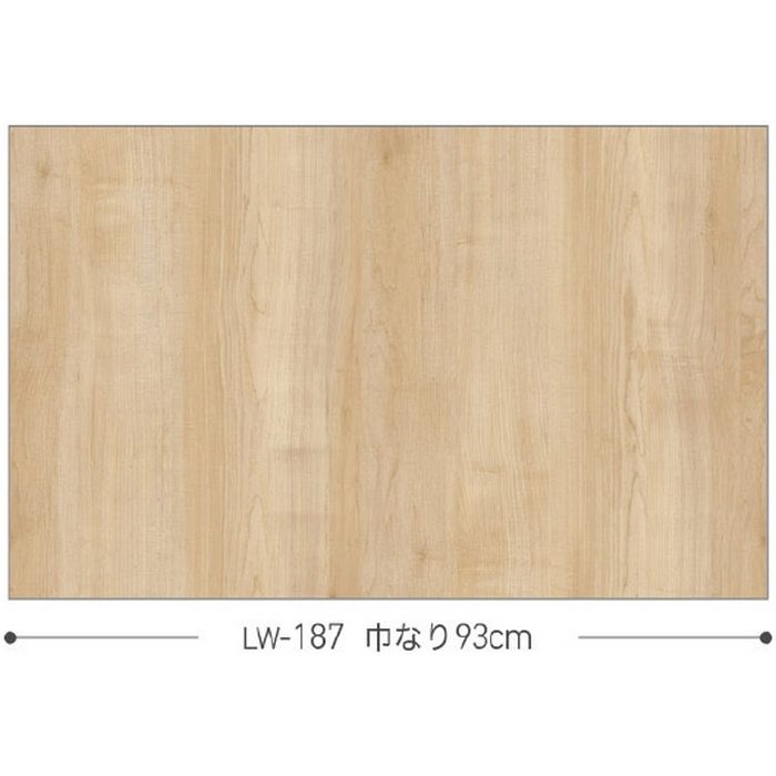 LW-187 ウィル 壁紙 マテリアル 巾93cm メープル板柾（目地なし）