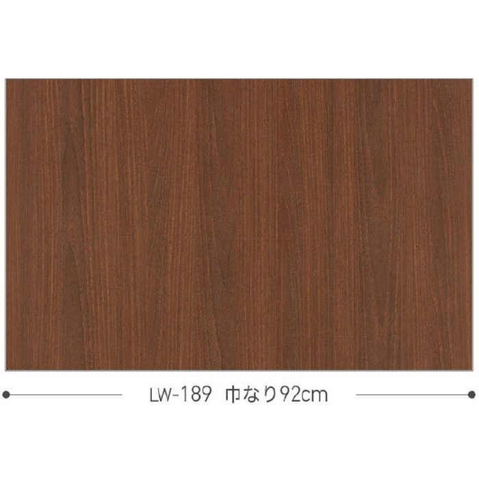 LW-189 ウィル 壁紙 マテリアル 巾92cm ウォールナット板目（目地なし）