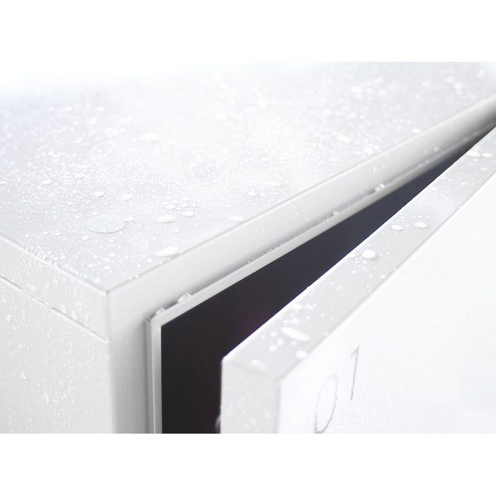 TBX-F2SS-GW ハイツ・アパート向け宅配ボックス SSボックス×2段＋Sボックス×1段 標準扉 H1080×W400×D325mm 本体=ダークグレー 扉=ホワイト