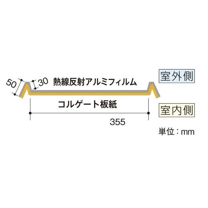 106816 遮熱通気スペーサー クールボード 3×515×850mm 407ピッチ 50枚入