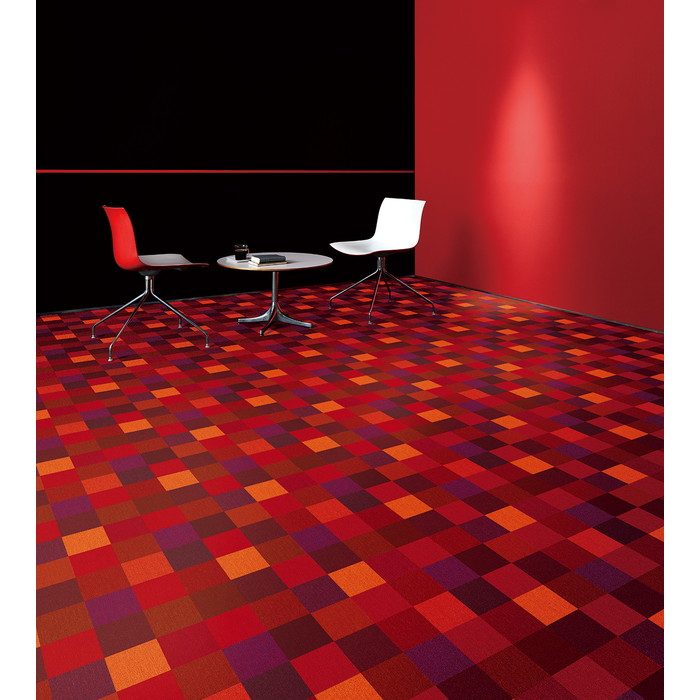 EXC2522F エクスクローム2000タイルカーペット 9mm厚×500mm×500mm 4枚/セット