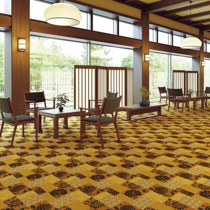 EXC2535F エクスクローム2000タイルカーペット 9mm厚×500mm×500mm 4枚/セット