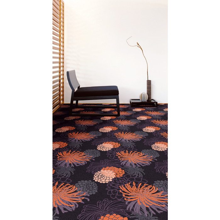 EXC2541F エクスクローム2000タイルカーペット 9mm厚×500mm×500mm 4枚/セット