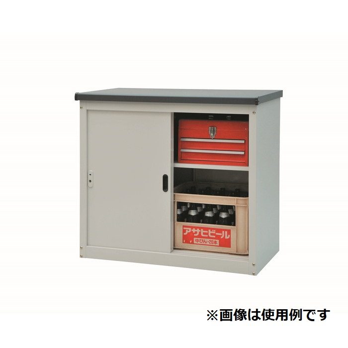 AD-0983 小型物置 ADシリーズ 巾927×奥行500×高さ830mm 本体：白 屋根