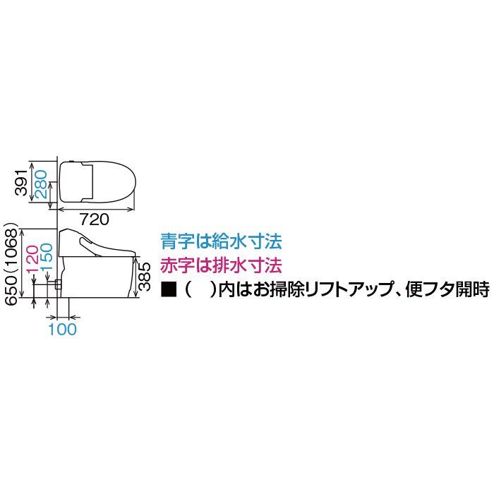 YBC-CL10PU+DT-CL115AU/LR8 プレアスLSタイプ ECO5 床上排水（Pトラップ） アクアセラミック 一般地用 グレードCL5A 壁リモコン ピンク
