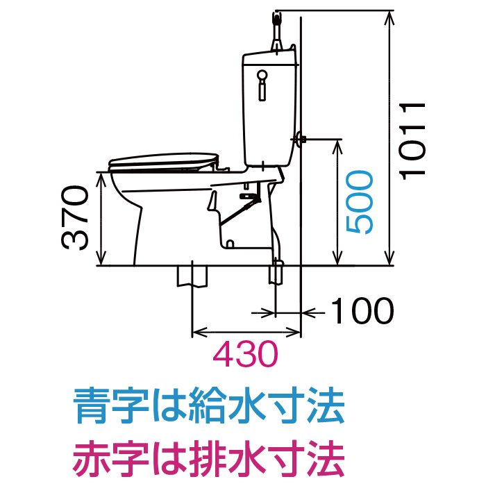 TW-3B/BB7 洋風簡易水栓便器 トイレーナR 便器＋タンクセット ハイパー