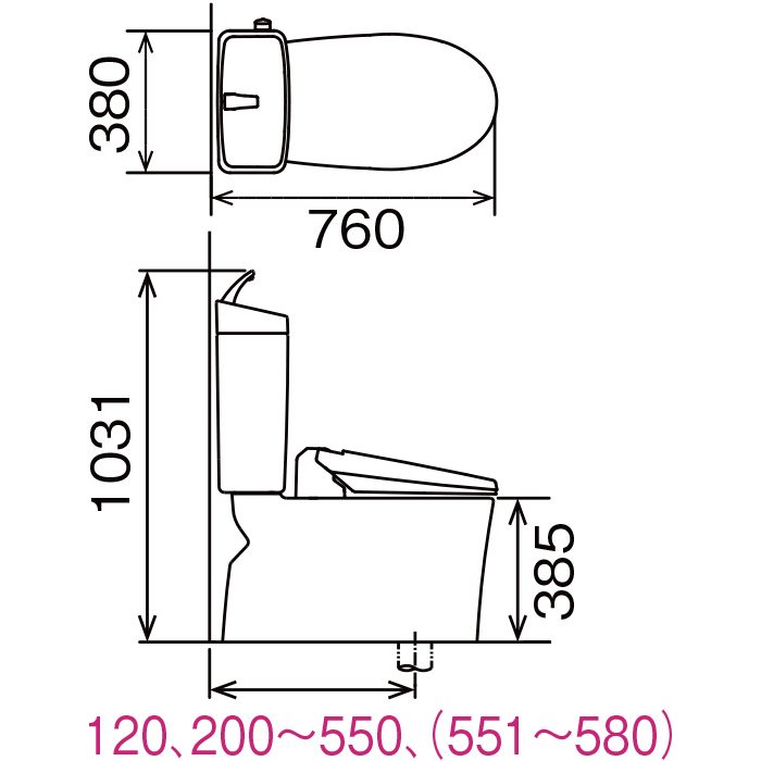 YHBC-Z30H+YDT-Z380HN+CF-49AT/LR8 アメージュ ECO5 便器＋タンク＋便座セット リトイレ アクアセラミック 床排水（Sトラップ） 手洗付 寒冷地・ヒーター付便器・水抜併用方式 普通便座 ピンク