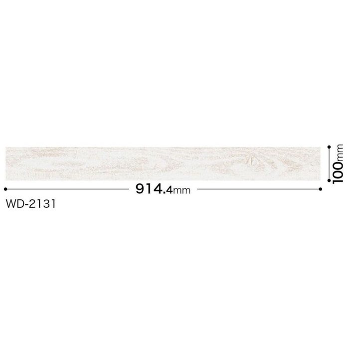WD2131 フロアタイル ペイントウッド ウッド 2.5mm厚×914.4mm×100mm 36枚入