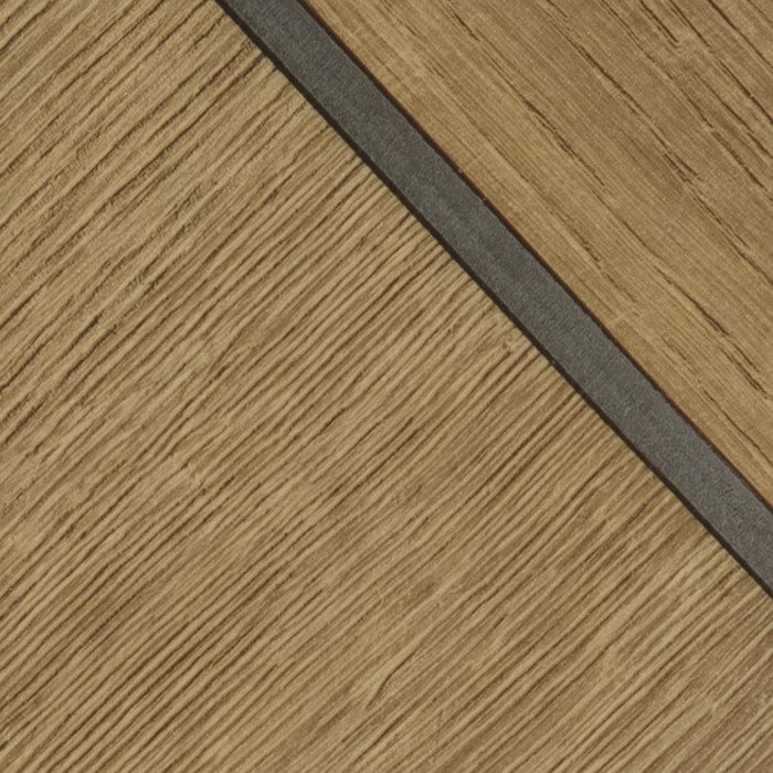 WD-2148  フロアタイル ウッド メタルラインウッド 2.5mm×1200mm×180mm 18枚入