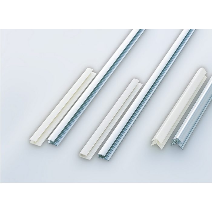 ZK-2028B キッチンパネル部品 見切入隅用カラージョイナー W1.3×D1.3×H307.5cm スノーホワイト