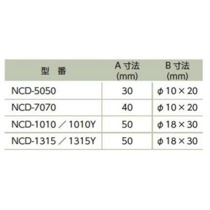 カーストッパー NCD-Yタイプ(中空　イエローライン入り) NCD-1315Y ブラック(イエローライン入り) 2m