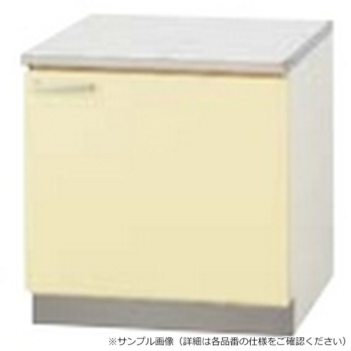 TAT-60KL 木キャビキッチン さくら コンロ台 底板ステンレス貼り 左開き 間口60×高62cm ホワイト