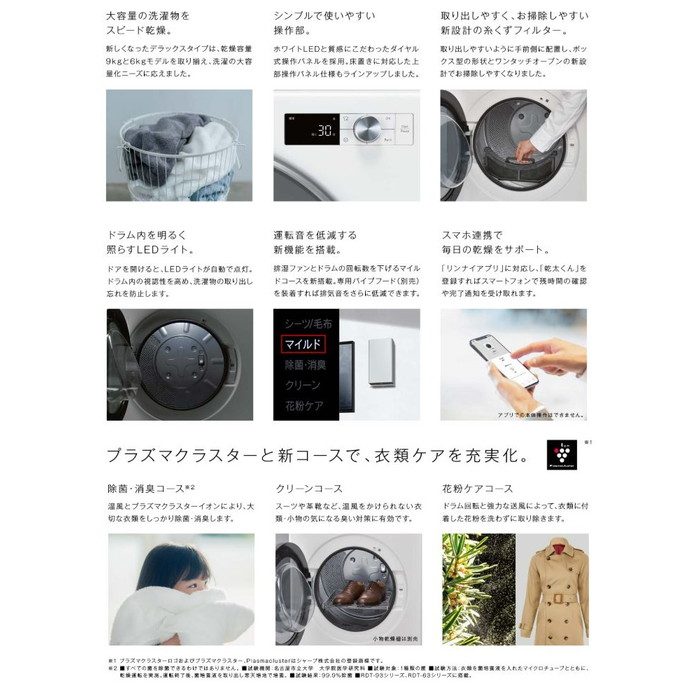 RDT-63 乾太くん デラックスタイプ 乾燥容量6kg 左右可変ドア ガスコード接続タイプ 671×653×594mm