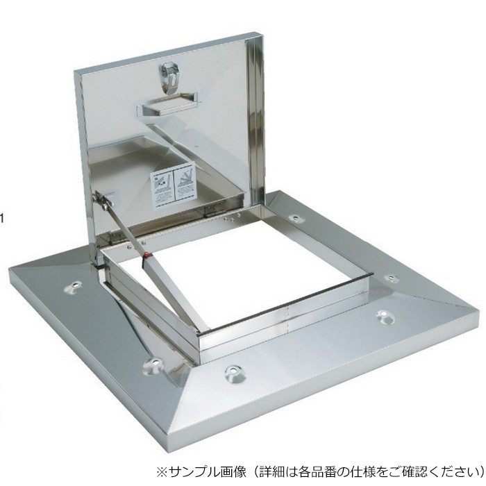 OM-61602BK SPG PAT.らくらくハッチ  3段式ステー 穴無・BK付 開口寸法600mm
