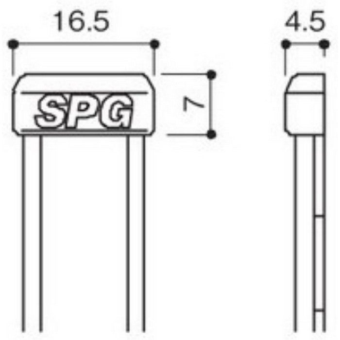 LA-521 SPG フラッシュエンドキャップ ブラック 100個入