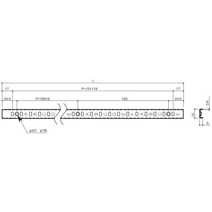 LS-729 SPG SUS棚柱 SUS304 L1819 40本入