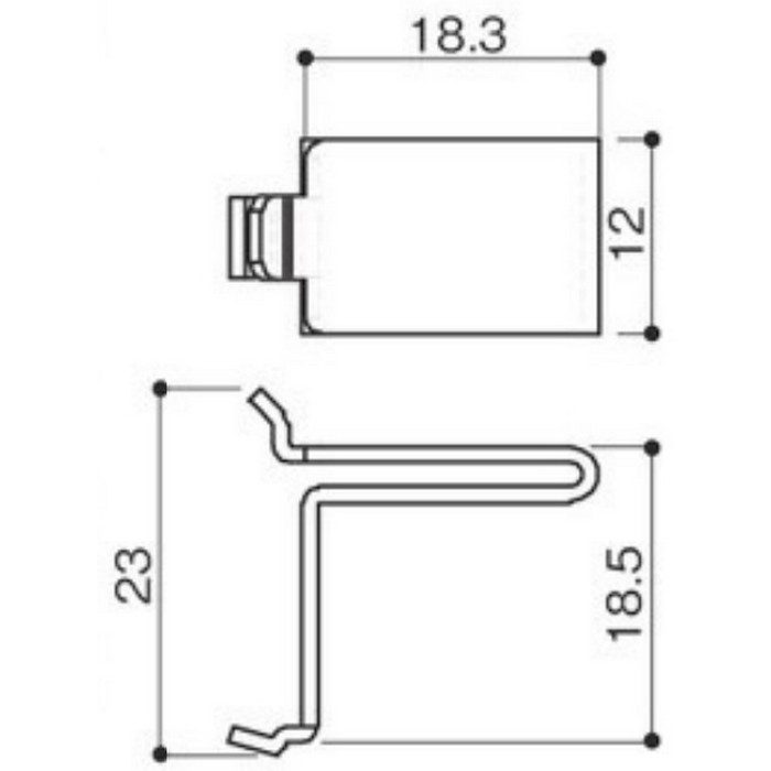 LS-744W SPG 棚受L型 ホワイト焼付塗装 100個入